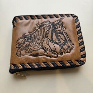 Vintage Leather Horse Wallet